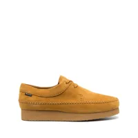 clarks chaussures lacées en daim - jaune