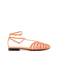 alevì sandales à petit talon - orange
