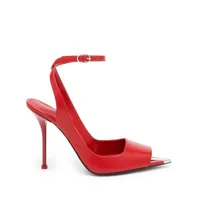 alexander mcqueen sandales en cuir 90 mm - rouge