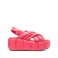 themoirè sandales acquaria à plateforme - rose