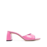 by far mules vernies michele 70 mm - rose