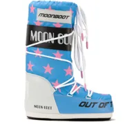 moon boot bottines icon retrobiker - bleu