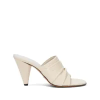 proenza schouler sandales gathered cone 85 mm - tons neutres