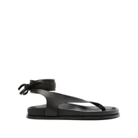 a.emery sandales shel en cuir - noir