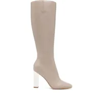 michael kors collection bottes carly runway 100 mm - gris