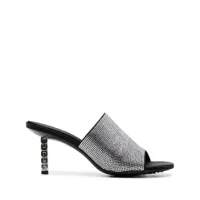 givenchy mules g cube à strass 70 mm - argent
