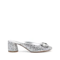 casadei mules ring cleo 50 - argent