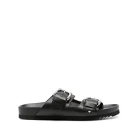 p.a.r.o.s.h. buckled leather sandals - noir
