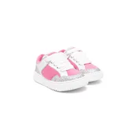 andrea montelpare terry-cloth glittered sneakers - rose
