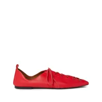 stella mccartney chaussures à lacets - rouge
