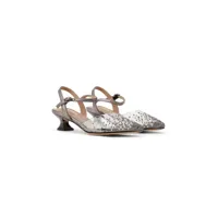 nicoli sandales clara à ornements en cristal - gris