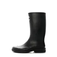 chanel pre-owned bottes de pluie à logo cc - noir