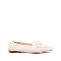agl marla ruched loafers - tons neutres
