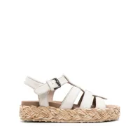 mou caged pony-hair sandals - blanc
