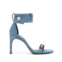 coperni sandales en jean 85 mm - bleu