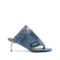 coperni sandales en jean 70 mm - bleu