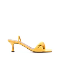 lorena antoniazzi twisted leather sandals - jaune