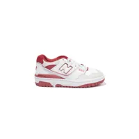 new balance kids 550 lace-up leather sneakers - blanc