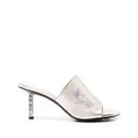 givenchy mules g cube en cuir 75 mm - or