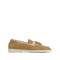 scarosso leandra leather loafers - tons neutres