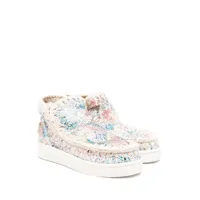 mou paillette-embellished slip-on sneakers - tons neutres