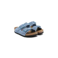 birkenstock kids arizona suede sandals - bleu