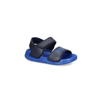 boss two-tone touch-strap sandals - bleu