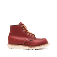 red wing shoes moc ankle boots - rouge