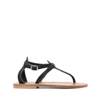 k. jacques buffon flat sandals - noir