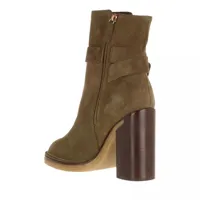tod's bottes & bottines, block heeled boots en vert - pour dames