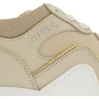 furla sneakers, wonderlace-up sneaker en beige - pour dames