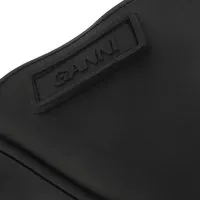 ganni slippers & mules, recycled rubber en noir - pour dames