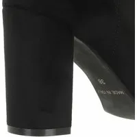 isabel bernard bottes & bottines, vendôme fem suede stretch heels en noir - pour dames