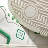 copenhagen sneakers, cph196 vitello white/green en blanc - pour dames