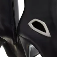 off-white bottes & bottines, crescent bootie en noir - pour dames