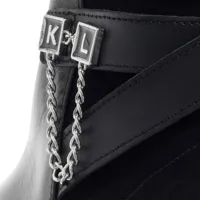 karl lagerfeld bottes & bottines, payton k link zip boot en noir - pour dames