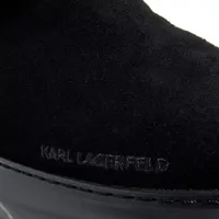 karl lagerfeld bottes & bottines, kapri kosi karl logo hi boot en noir - pour dames