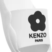 kenzo slippers & mules, pool mules en blanc - pour dames