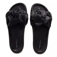 inuikii sandales, fjord flower platform en noir - pour dames