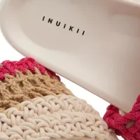 inuikii slippers & mules, loose knitted en beige - pour dames