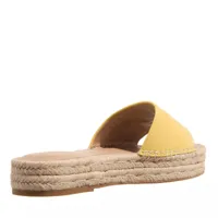lauren ralph lauren sandales, polly logo espadrilles flat en jaune - pour dames