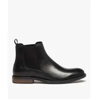 boots homme style chelsea dessus cuir uni - taneo