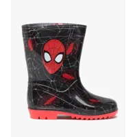 bottes de pluie garçon imprimées et à semelle colorée - spiderman