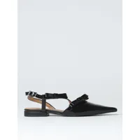 ganni patent leather ballerinas with bows