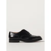 church's derby shoes in leather with brogue pattern