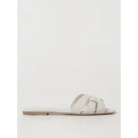 flat sandals saint laurent woman color white