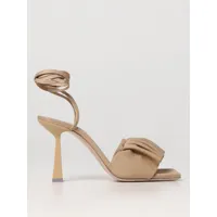 heeled sandals sebastian milano woman color beige