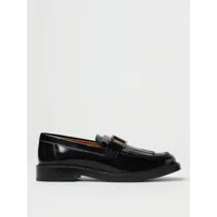 tod's moccasins in brushed leather with application