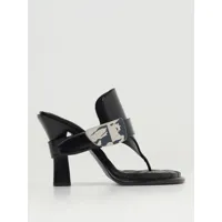 heeled sandals burberry woman color black