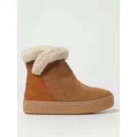 see by chloé ankle boots in suede and shearling